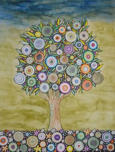Árbol de la vida de Marys Watercolors