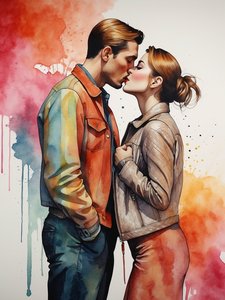Beso Popart W62 de Mario Witt