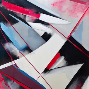 Abstract Splash Creative Expression in Brushstrokes, impresiones artísticas en lienzo por encargo de F. Abderrahim