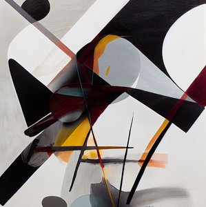 Pincel Expresivo, Formas Abstractas Arte Diseño Creativo, decoración de pared para salón de F. Abderrahim