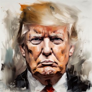 Donald trump retrato pintura para la venta, enmarcado pared Decoración de F. Abderrahim