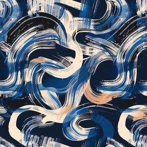 Pinceladas abstractas vibrantes, diseño de textura abstracta, impresiones artísticas en lienzo de F. Abderrahim