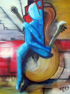 Mujer con guitarra