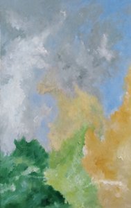 Seto de estudio y nubes