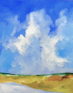Nubes sobre el lago de M. Vet