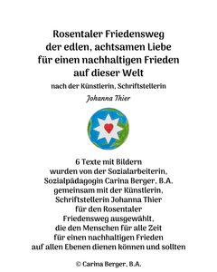 Rosentaler Friedensweg von Johanna Thier