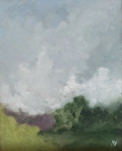 Remolino de viento sobre un seto de lavanda de M. Vet