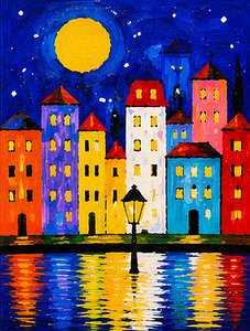 Espectáculo de colores a la luz de la luna de Nomi Morina