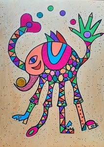 Cerdo jirafa de Steffi_Seiler_Art