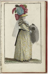 Cabinet des Modes o Les Modes Nouvelles, 15 de marzo de 1786, pl. yo de A.B. Duhamel