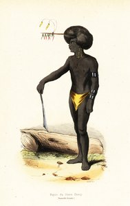 Hombre papú de Dory Harbour, Papúa Occidental de AC AC