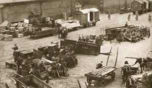 El 2º Batallón del Regimiento Real de Sussex, Belfast, Irlanda, 1907 de AE Brown