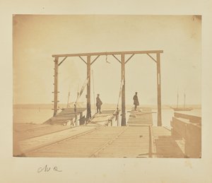 Puentes por los que se cargan o despachan vagones desde arcas o gabarras de A.J. Russell