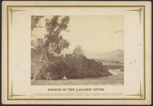 Nacimiento del río Laramie. [Wyoming.] de A.J. Russell