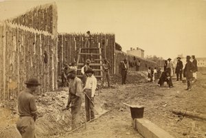 [Empalizada construida por el General Haupt para proteger la propiedad del gobierno, Orange  Alexandria R.R., Alexandria, Virigina]