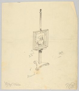 Diseño para un caballete de pintura de roble de A.N. Davenport Co.