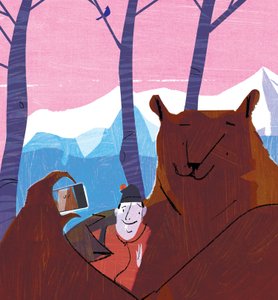 Selfie de oso, 2015