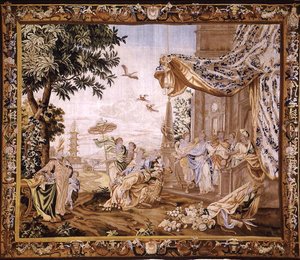 Asia, de un tapiz de las cuatro esquinas del mundo, Ámsterdam de A. Baertams