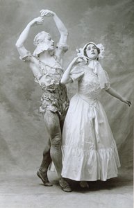 Nijinski y Karsavina bailando en el Ballet 