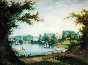 El gran puente de piedra y los escalones de Marienthal, 1803 de A. Bugreyev