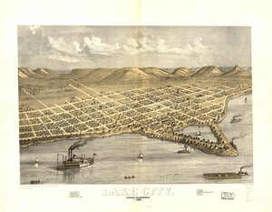 Lake City, Condado de Wabasha, Minnesota 1867. LOC 73693454
