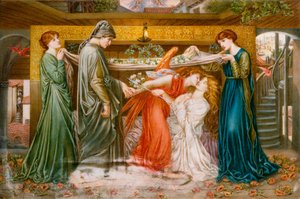 El Sueño de Dante en el Momento de la Muerte de Beatriz, c.1900 de A. Corsi Lalli