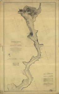 Río Potomac (en cuatro hojas): Hoja nº 4, desde Indian Head hasta Georgetown de A. D. United States Coast Survey; Bache