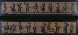 Les Cris de Paris, en 1634 (óleo sobre madera)