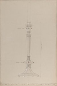 Capilla de la Caballería: candelabro de plata propuesto