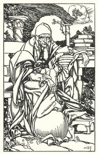 Ilustración para In Memoriam de Tennyson (grabado) de A. Garth Jones