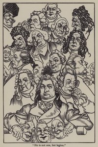 Ilustración para Los Ensayos de Elia de Charles Lamb de A. Garth Jones