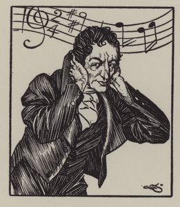 Ilustración para Los Ensayos de Elia de Charles Lamb de A. Garth Jones