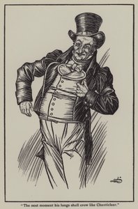 Ilustración para Los Ensayos de Elia de Charles Lamb de A. Garth Jones