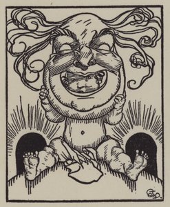 Ilustración para Los Ensayos de Elia de Charles Lamb de A. Garth Jones