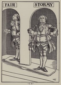 Ilustración para Los Ensayos de Elia de Charles Lamb (litografía) de A. Garth Jones