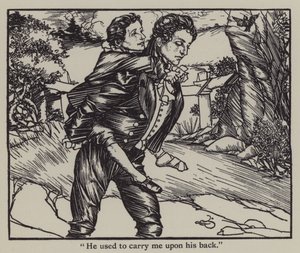 Ilustración para Los Ensayos de Elia de Charles Lamb (litografía)