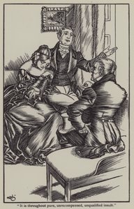 Ilustración para Los Ensayos de Elia de Charles Lamb de A. Garth Jones