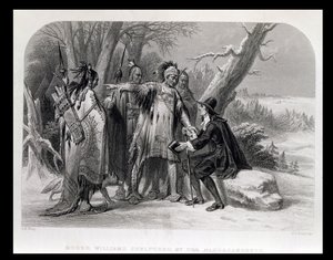 Roger Williams protegido por los Narragansetts, 1636, de 