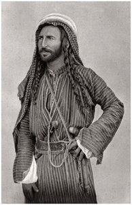 Un beduino del desierto, Irak, 1925