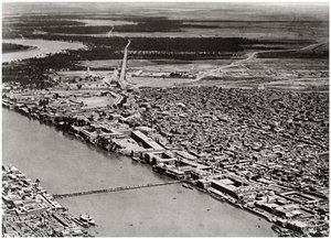 Bagdad desde un avión, Irak, 1925