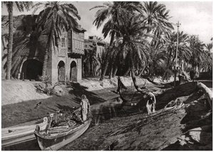 Riachuelo Serai, Basora, Irak, 1925