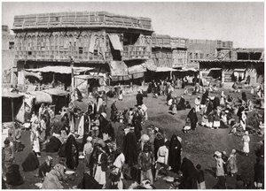 El mercado Suq al Dijaj, Basora, Irak, 1925 de A. Kerim