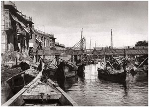 El puente Whiteley, Ashar Creek, Basora, Irak, 1925