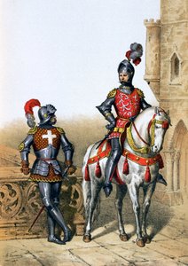 Capitán de los arqueros en París y un caballero
