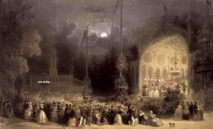 Chateau des Fleurs, Los Campos Elíseos, impreso por Auguste Bry
