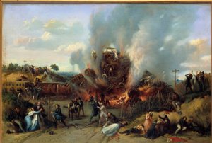 Desastre ferroviario en Bellevue en la vía de Versalles 8/05/1842 de A Provost