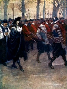 Carlos el Rey caminó por última vez por las calles de Londres, 1649, 1905