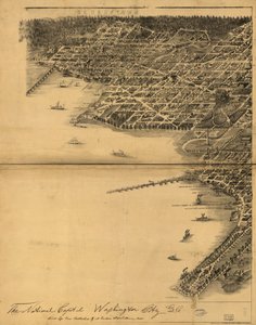 La capital nacional, la ciudad de Washington, D.C. de A. Sachse and Co.