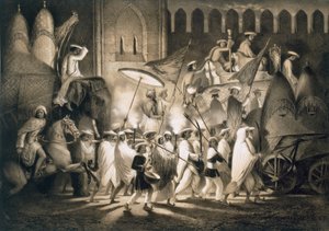 Delhi: Cortejo y séquito del Gran Mogol
