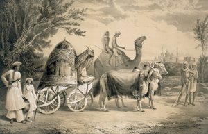 Carruaje del harén del Rey de Delhi, de 